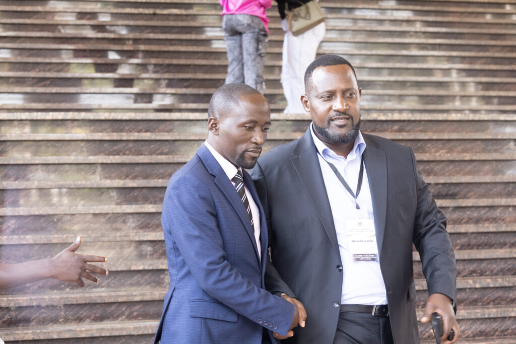 Ashaba Vincent with Hon Namara Dennis MP Buyaga West County