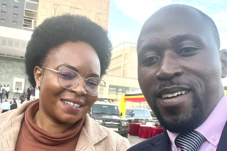 Ashaba Vincent with Honourable